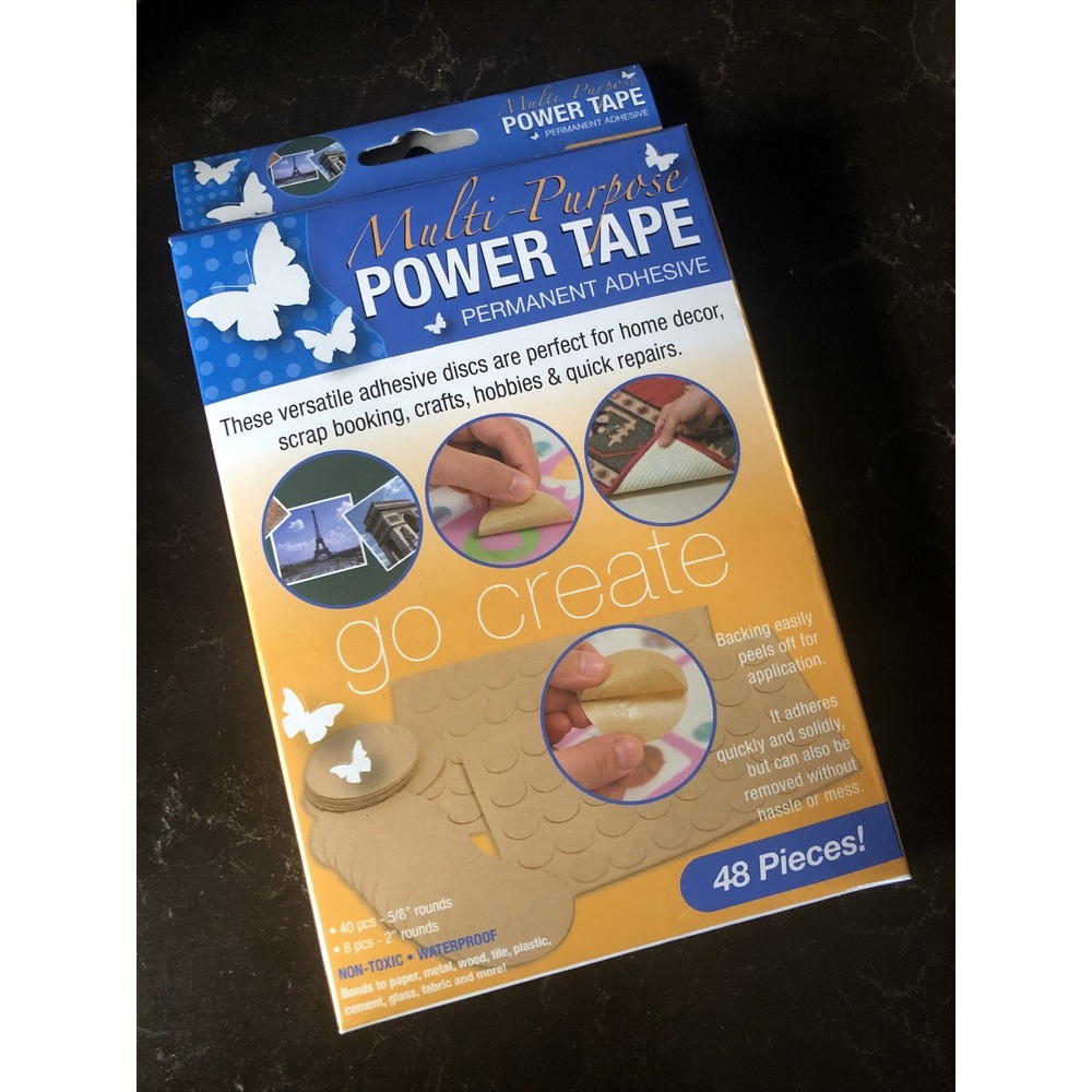 48 Pieces Dots Multi-Purpose Power Tape Permanent Adhesive crafts Scrap Booking